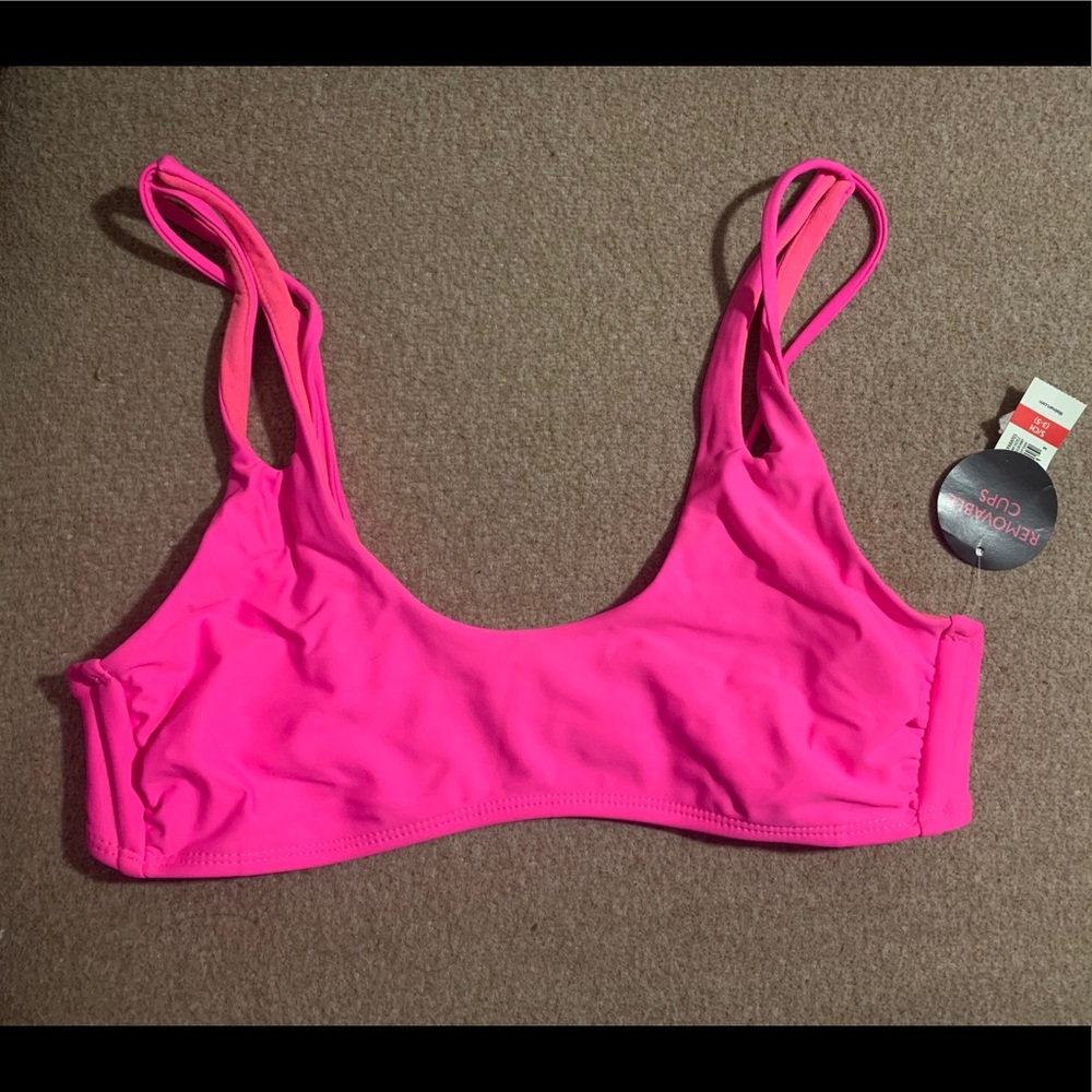 Pink bikini top. No padding